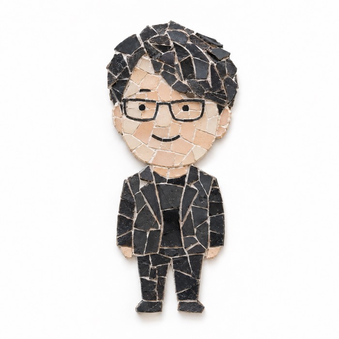 깨진 타일 모자이크 캐릭터 예시