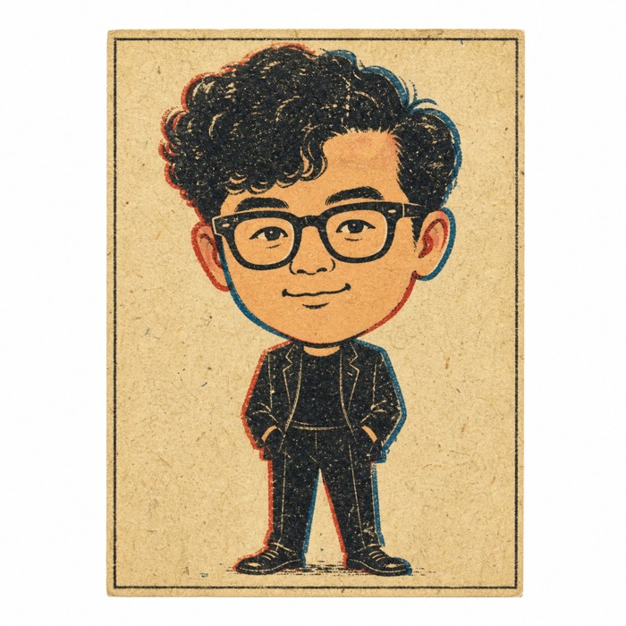 1960년대 성냥갑 라벨 스타일 예시