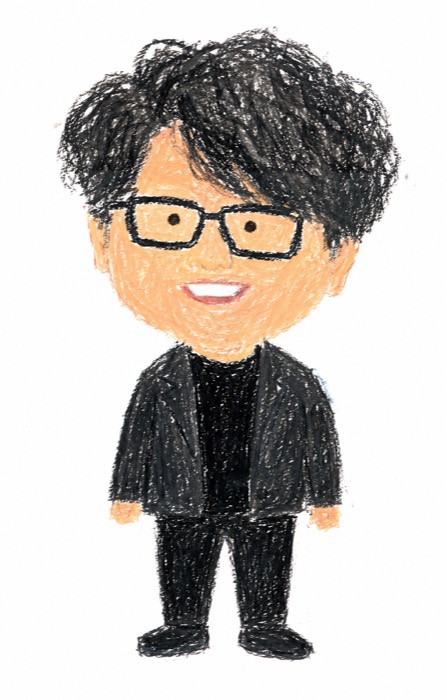크레파스로 세게 눌러 그린 어린이 그림 스타일 예시