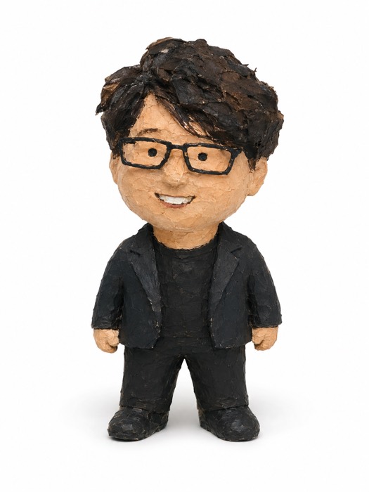 종이죽으로 만든 입체 인형 스타일 예시