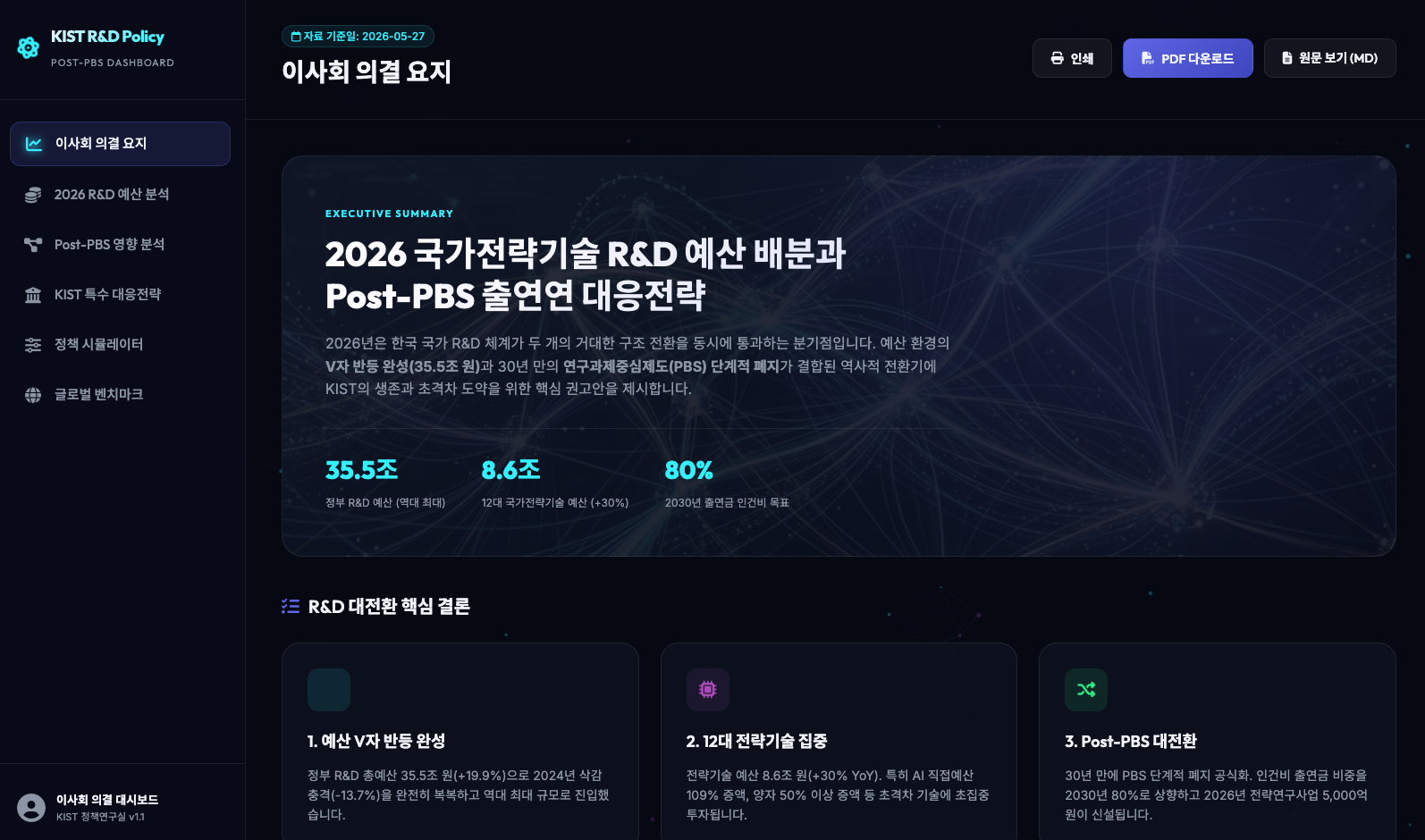 Antigravity CLI로 만든 사이트 스크린샷