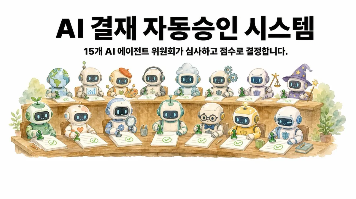결재 자동 승인 시스템 화면