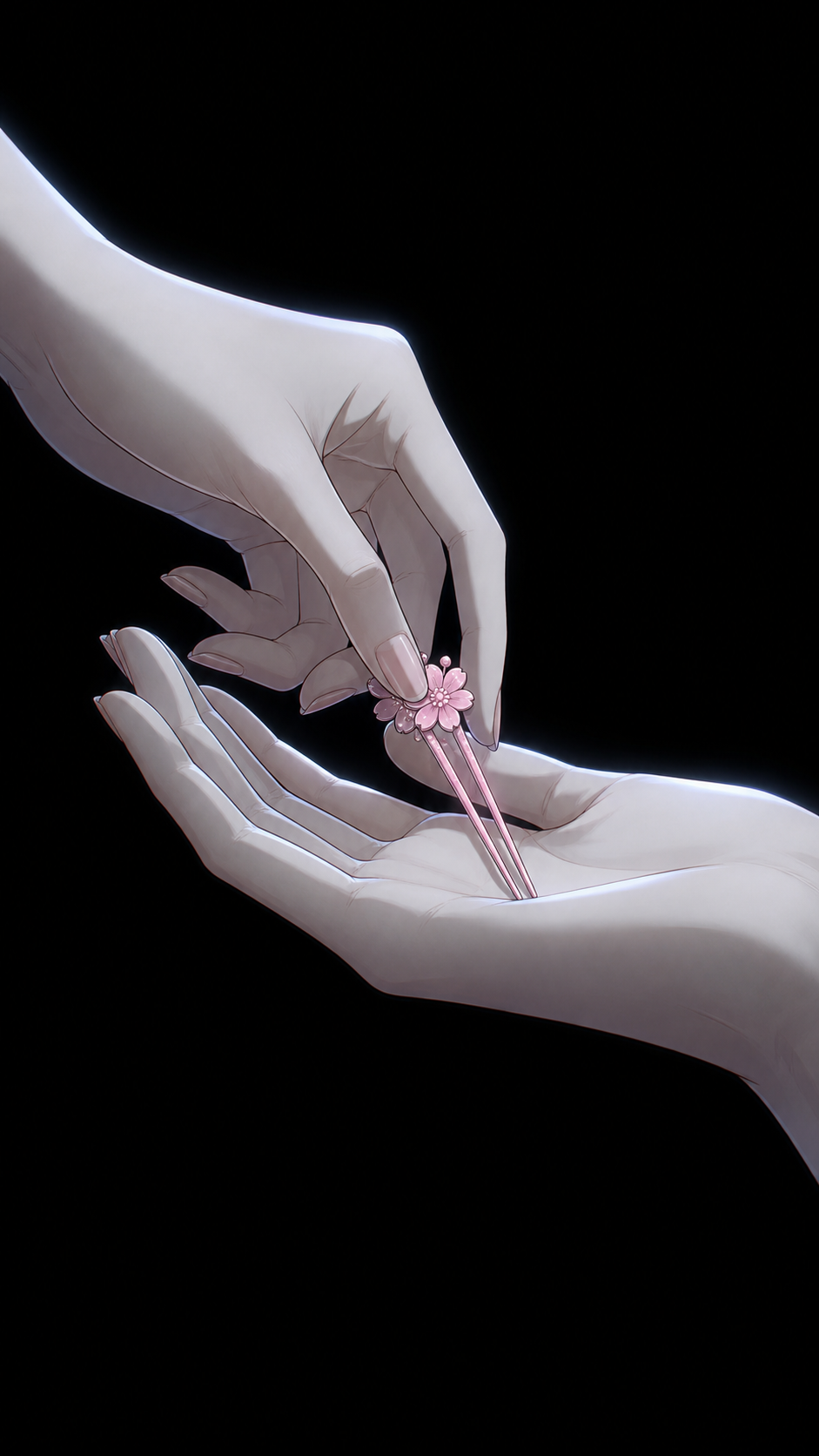 윤세아 분홍 머리핀 전달