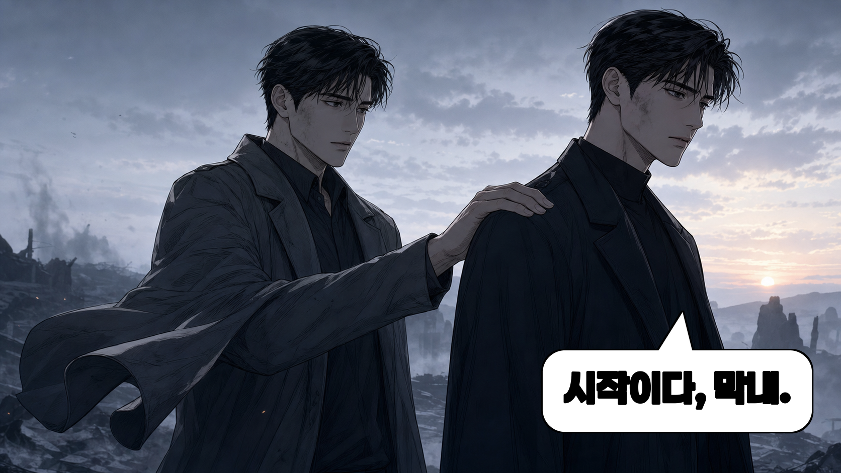 박재준 외팔 어깨 토닥