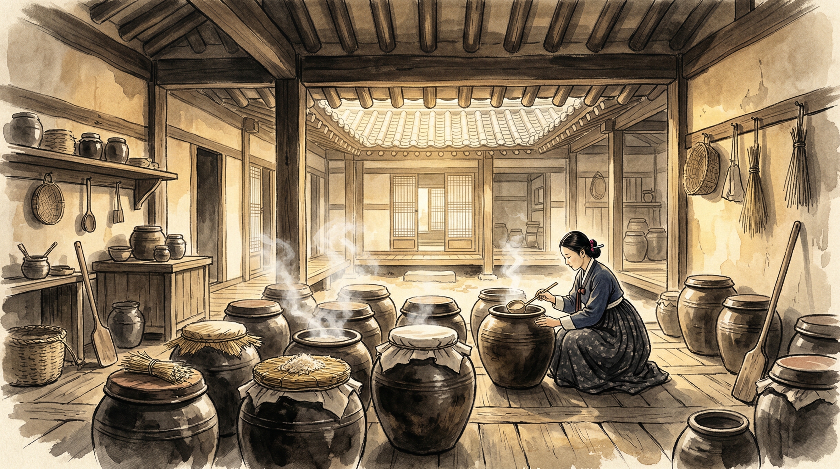 박승규 두견주 — 양조 장면