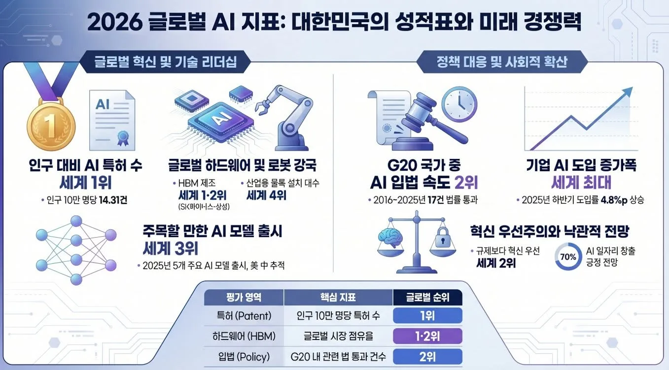 2026 AI Index, 대한민국의 성적표 게시물에 첨부된 사진