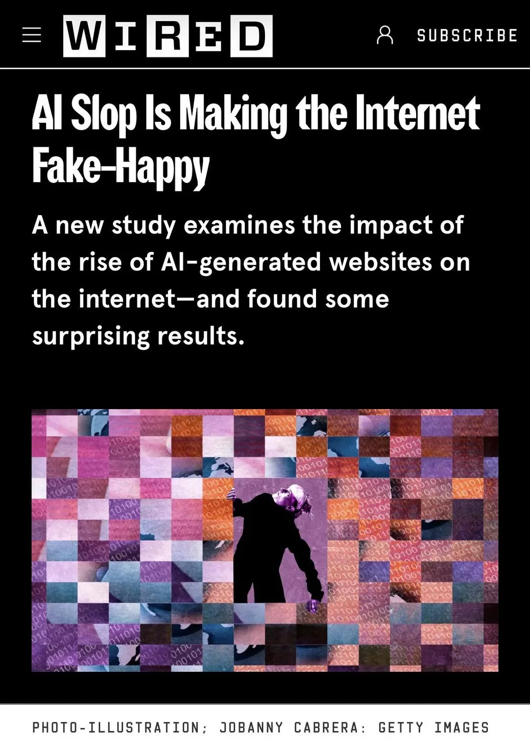 AI 슬롭이 만드는 ‘fake-happy’ 웹 게시물에 첨부된 사진